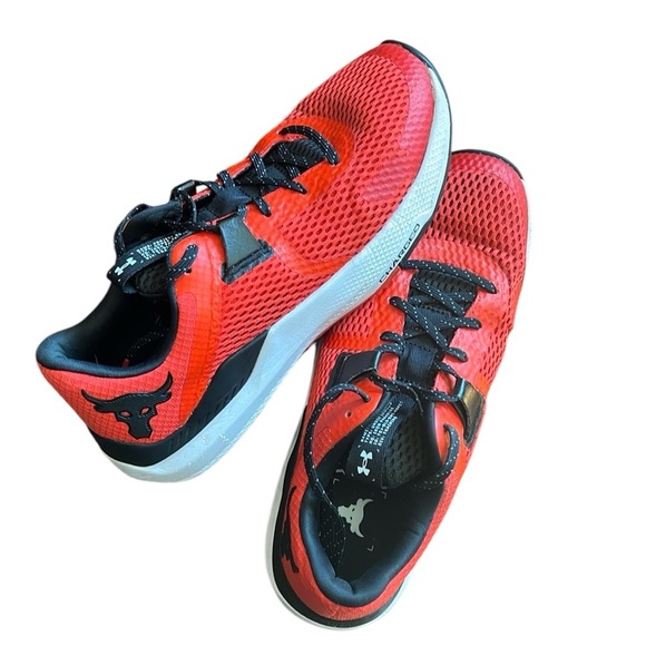 Under Armour Project Rock Training Sneaker Shoe Red BSR 2 Athletic Gym M8.5/W10 - Picture 1 of 16